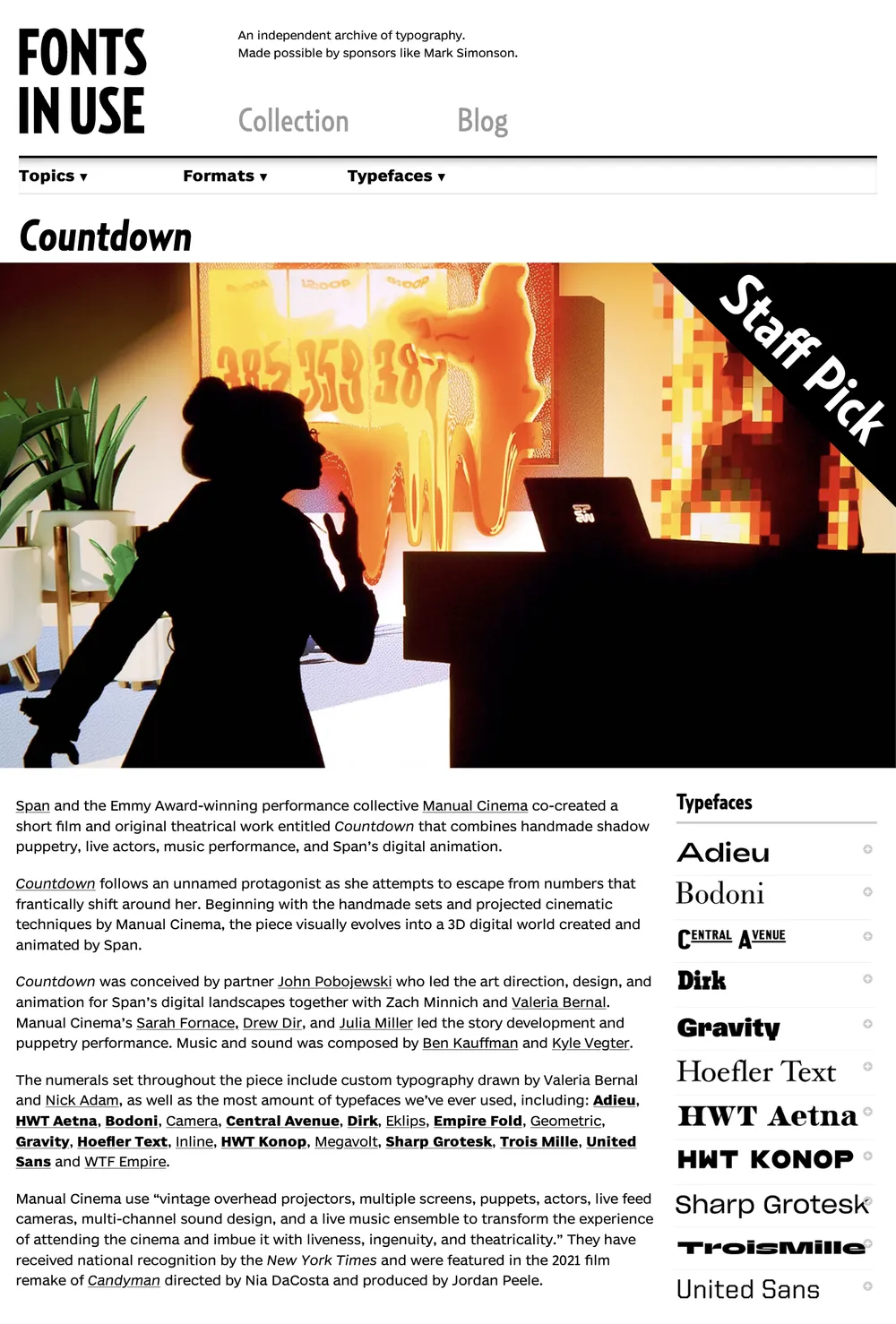 Count Down Fonts In Use