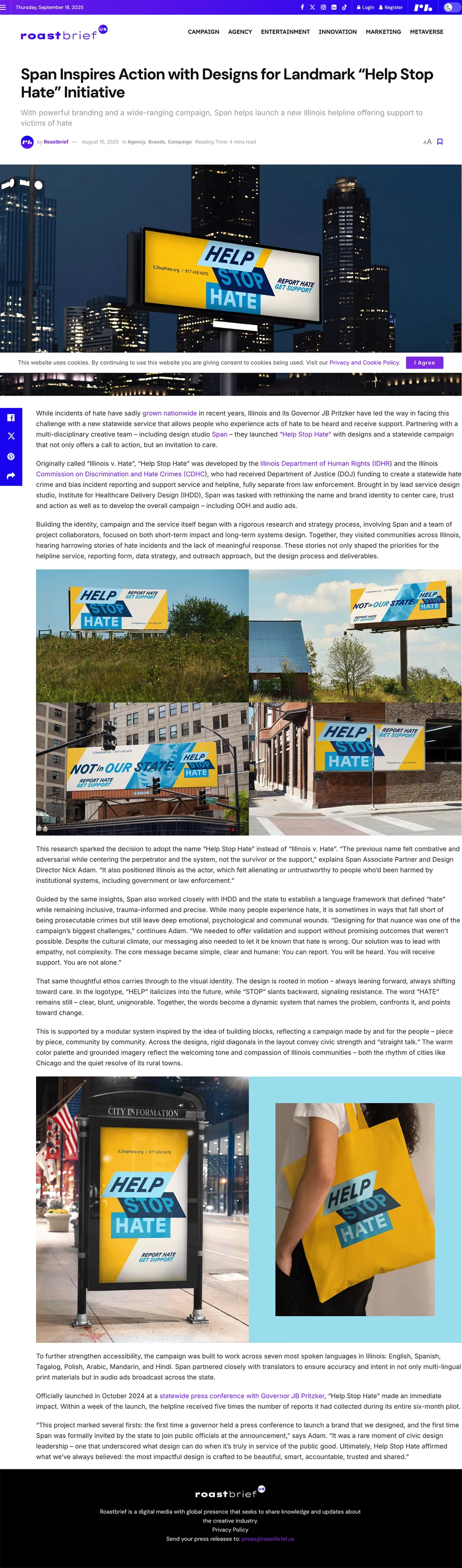 Roastbrief us span inspires action