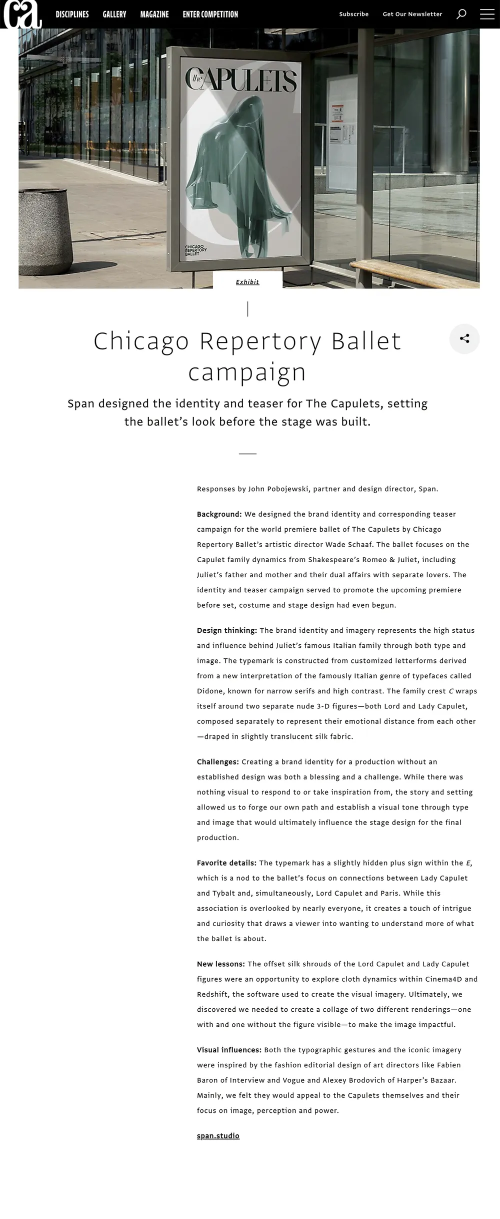 Span The Capulets Comm Arts