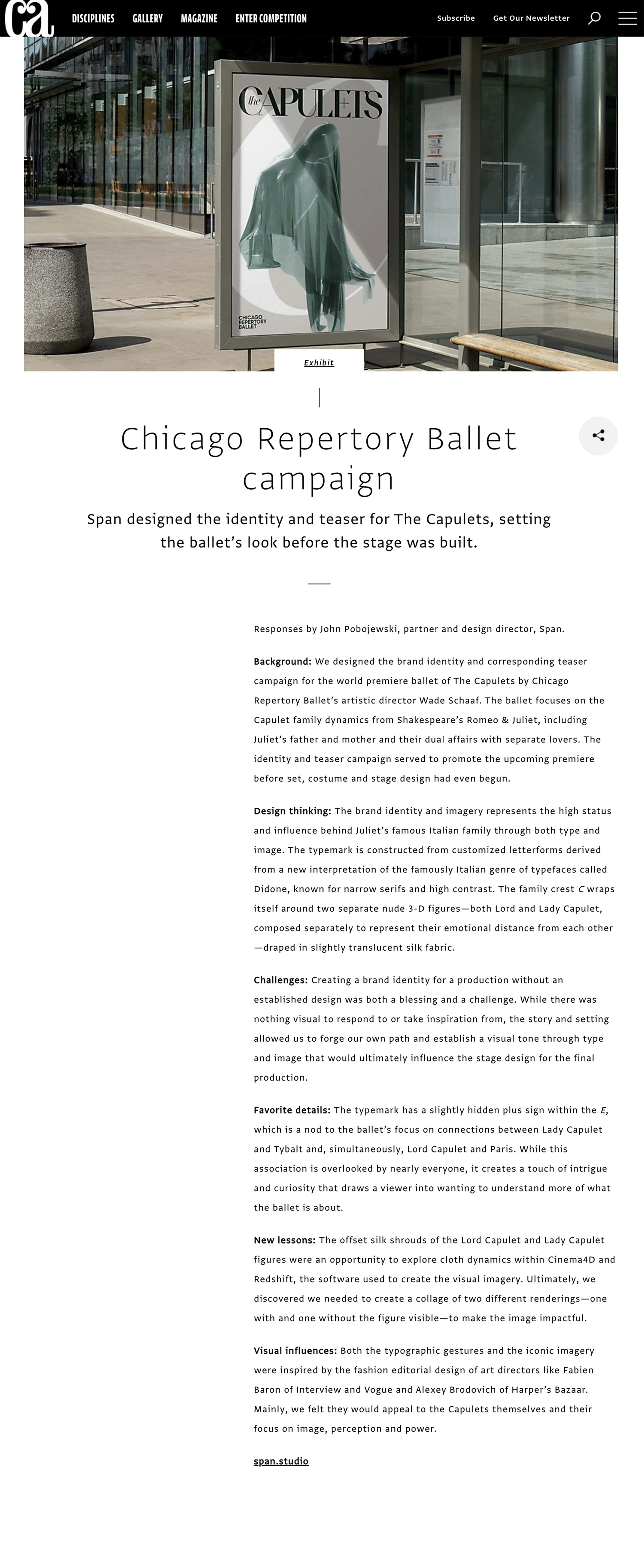 Span The Capulets Comm Arts