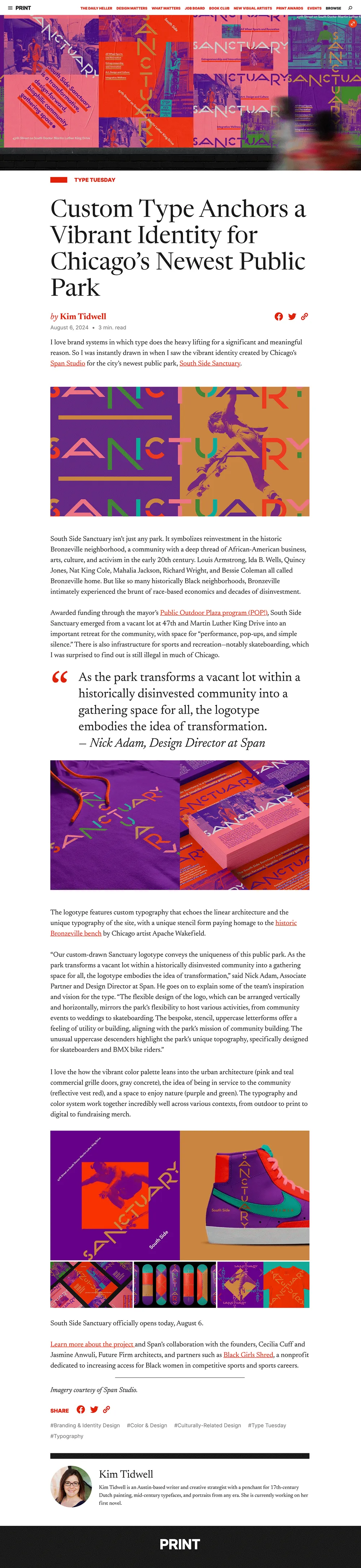 Span South Side Sanctuary print