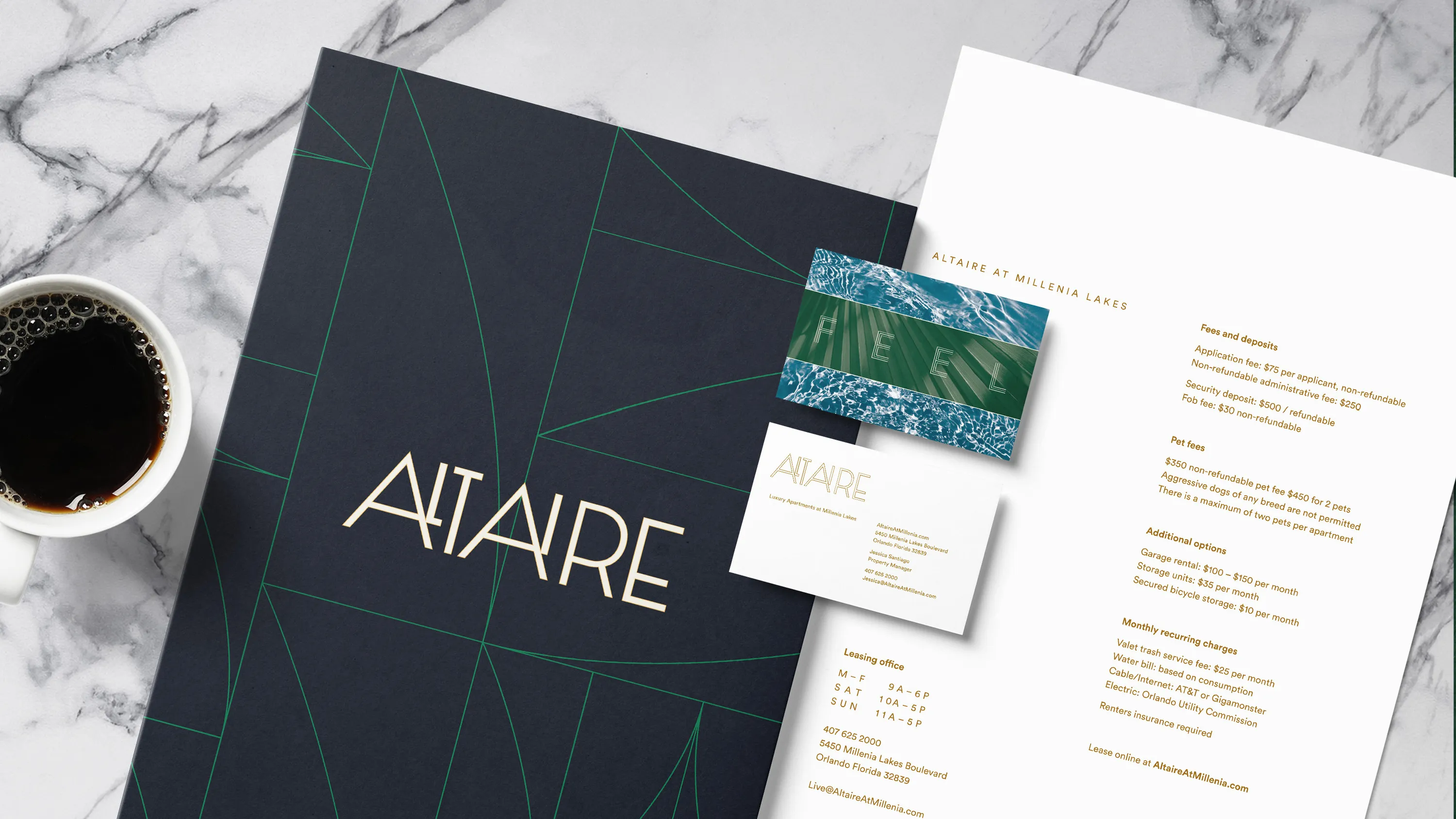 Altaire Logo Stationery Typography Graphic Design Chicago Span