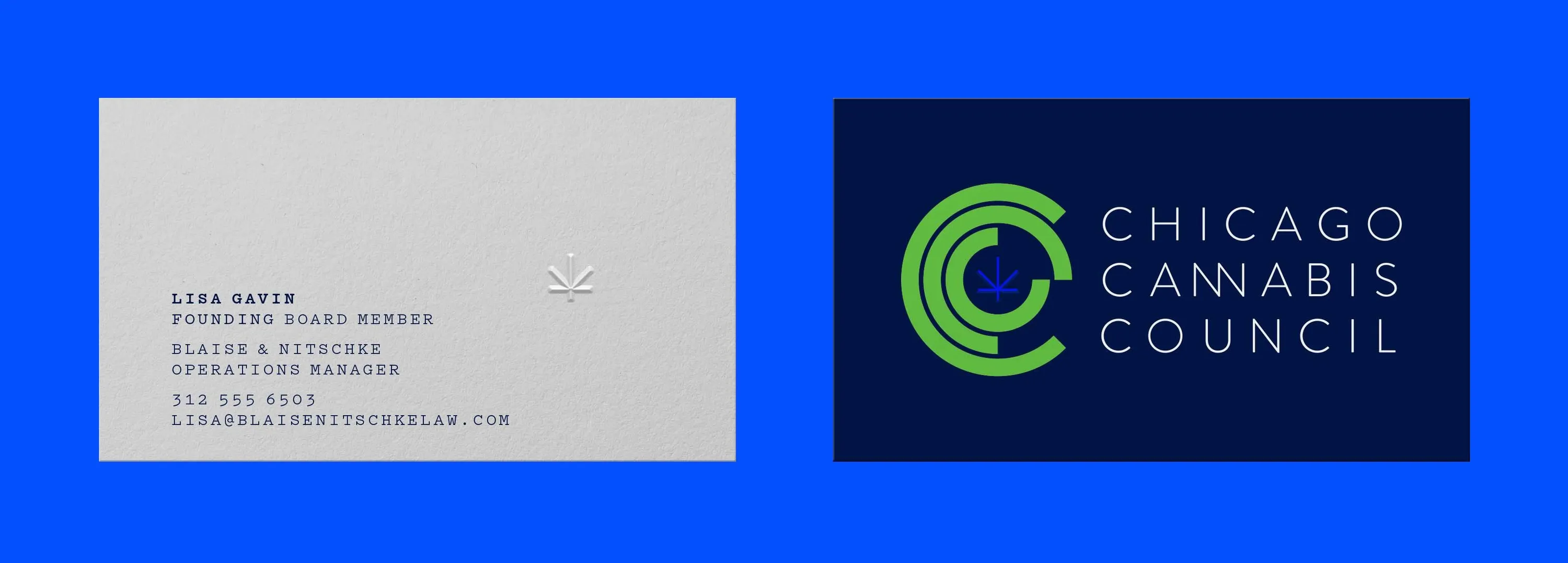 CCC Cannabis Business Card Chicago Graphic Design Span