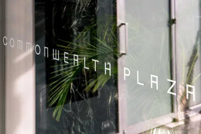 Commonwealth Plaza Window Signage