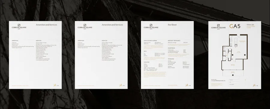 Cobbler Square Lofts One Sheets