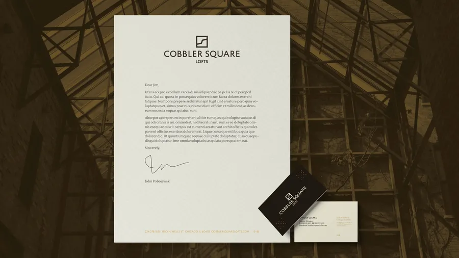 Cobbler Square Lofts Stationery