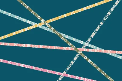 Kohler K150 Ribbon Pattern Blue