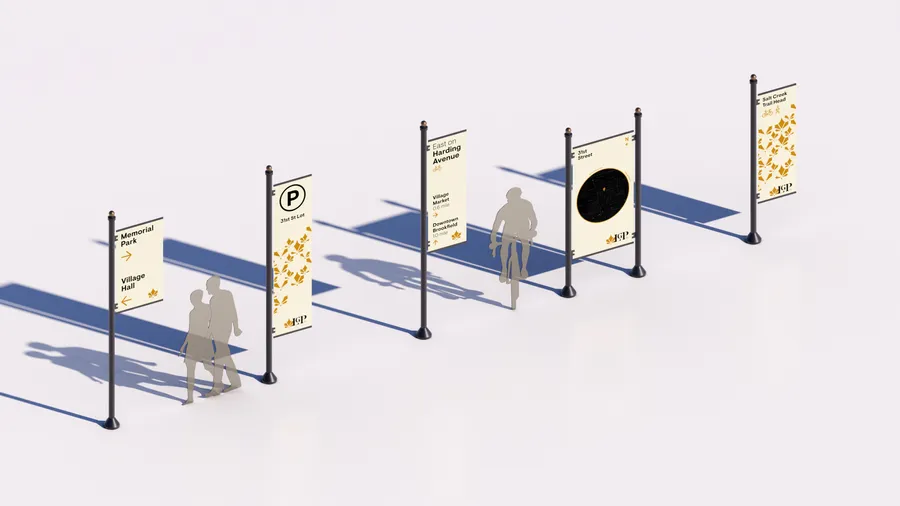 LGP Streetscape Toolkit Wayfinding Rendering