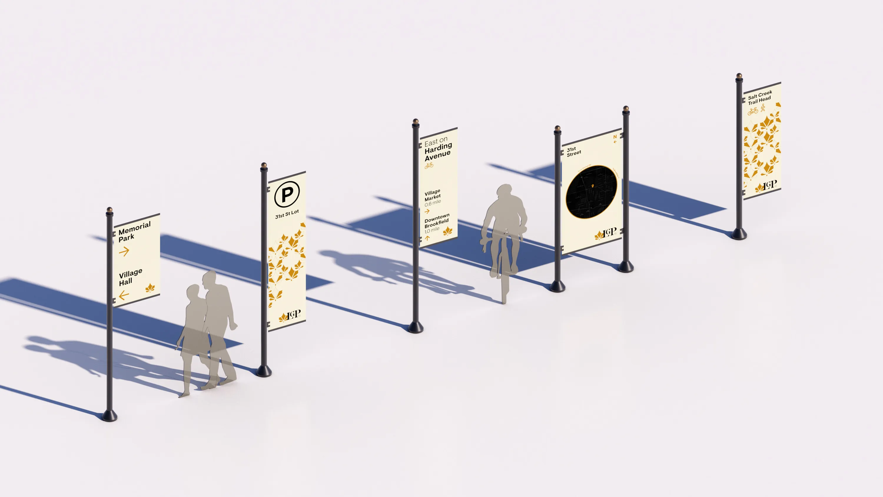 LGP Streetscape Toolkit Wayfinding Rendering