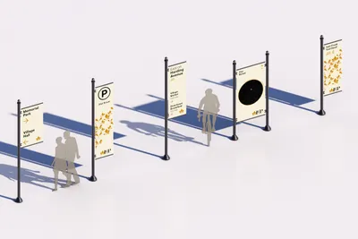 LGP Streetscape Toolkit Wayfinding Rendering