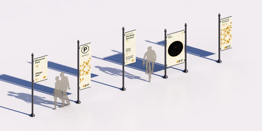 LGP Streetscape Toolkit Wayfinding Rendering