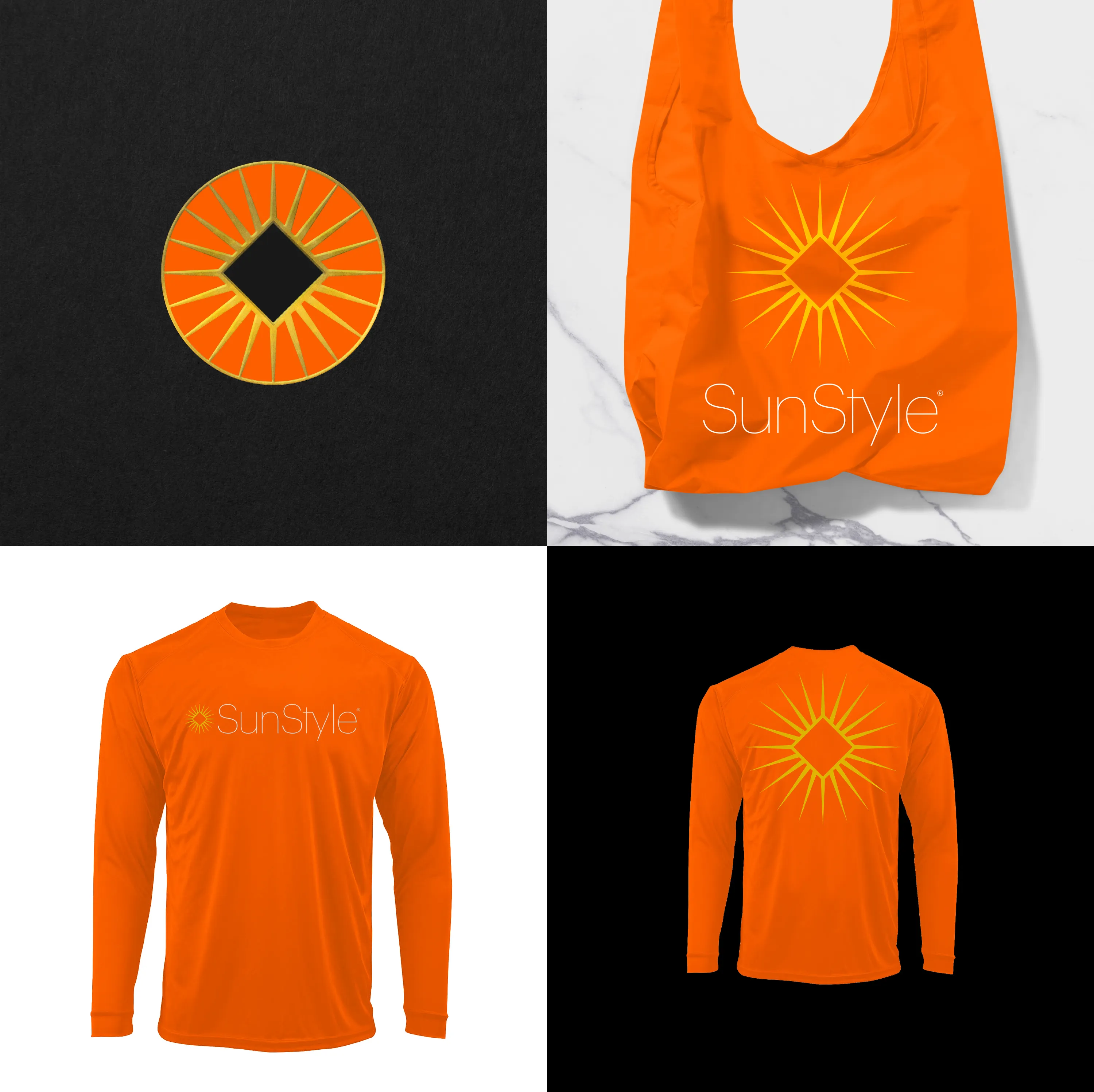 Sun Style Brand Identity Graphic Design Chicago Span 15 Shirt Bag Pin2