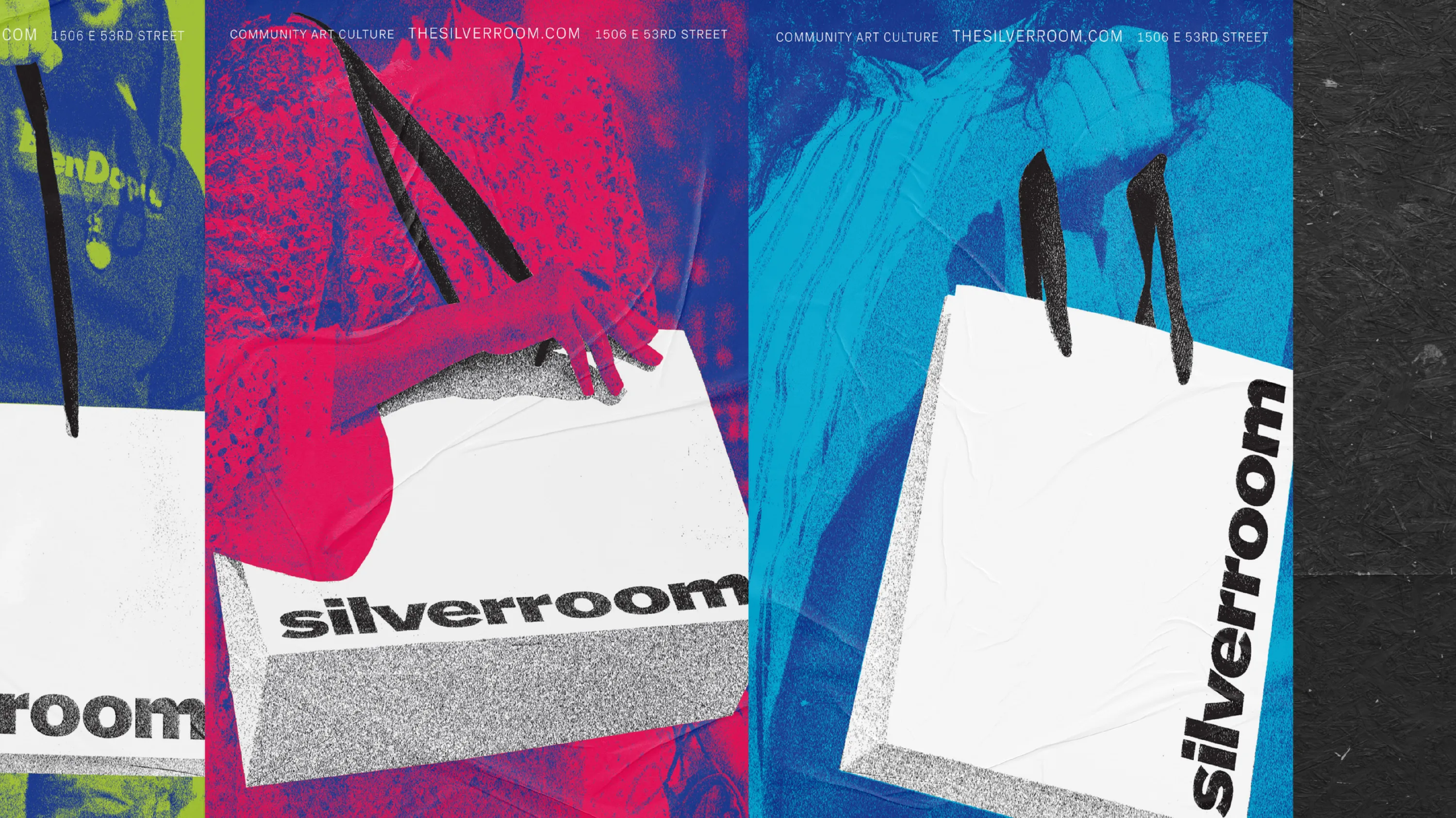 Silverroom Graphic Design Ad Campaign Posters Typography Span header
