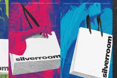 Silverroom Graphic Design Ad Campaign Posters Typography Span header