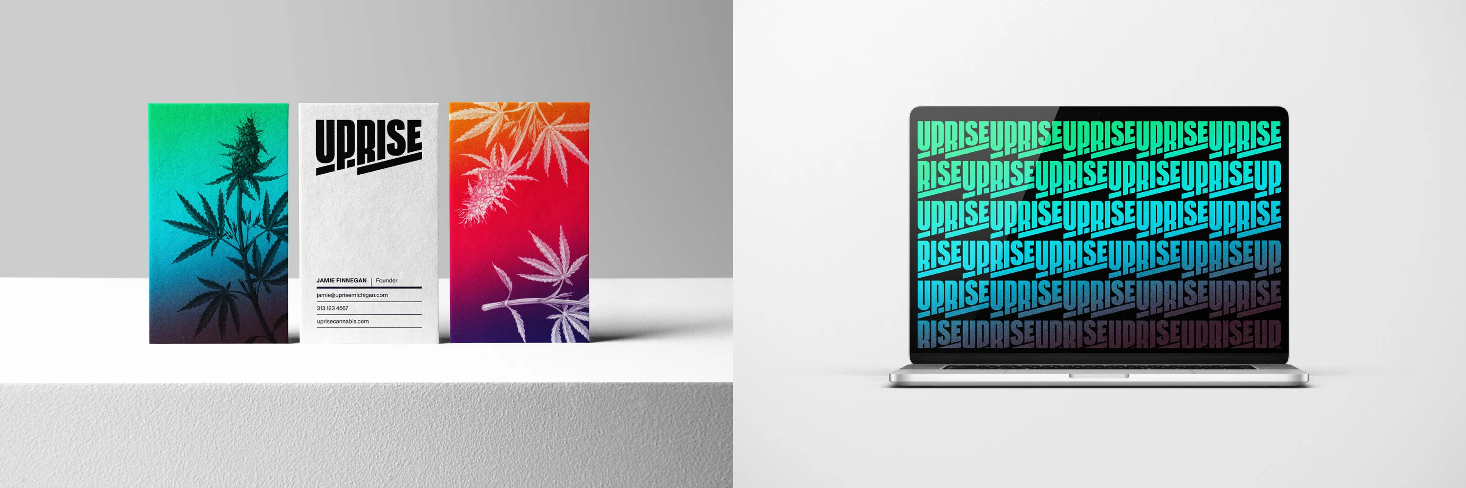 Span Uprise Cannabis Business Cards