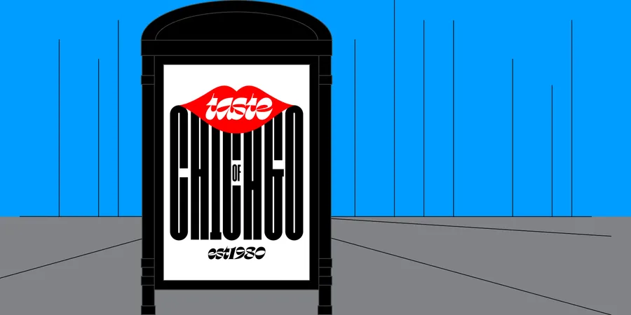 Taste Of Chicago Design Span typography branding 06