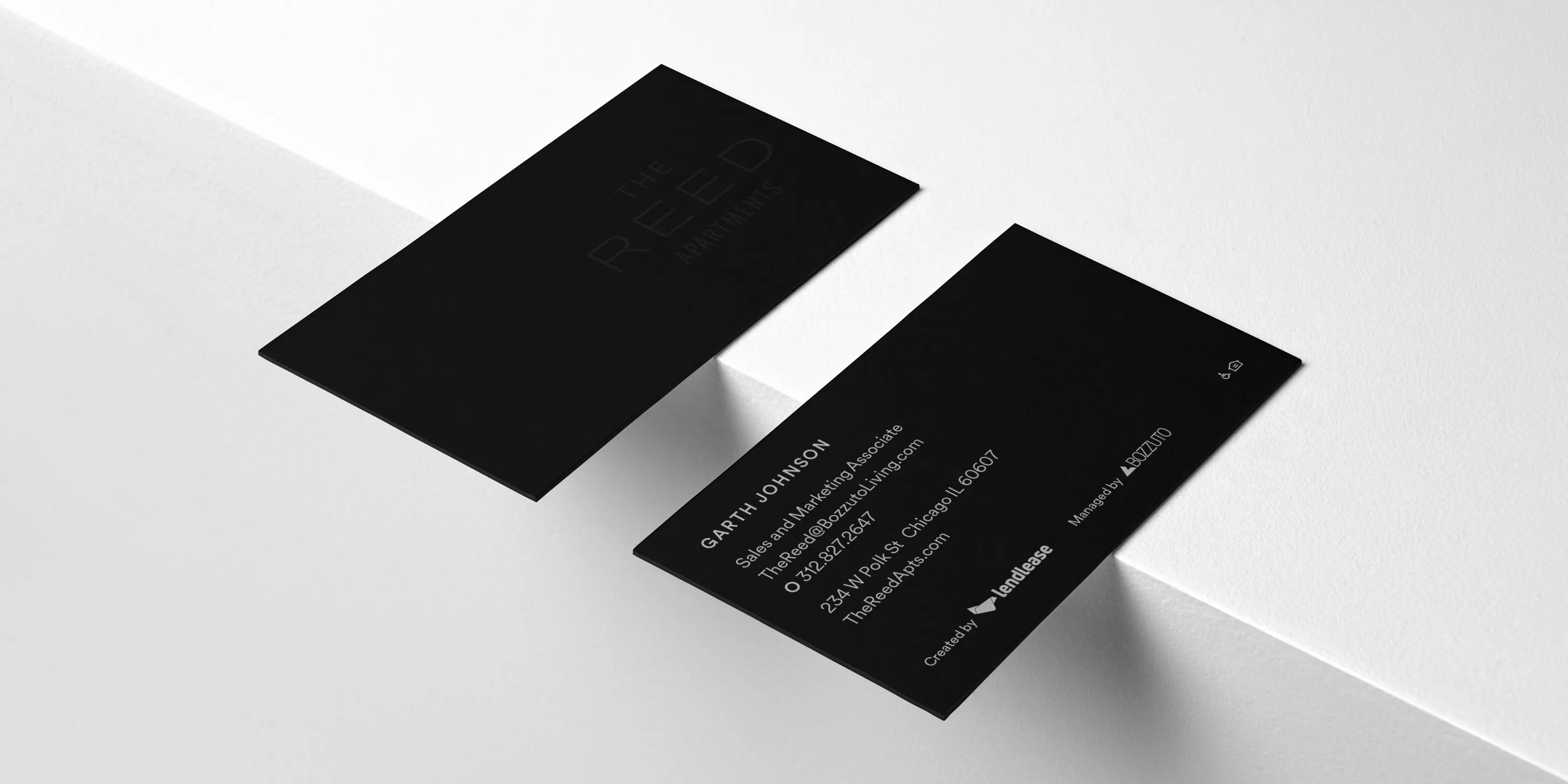 The Reed Apts Business Cards